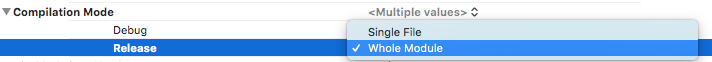 Xcode-mode-setting